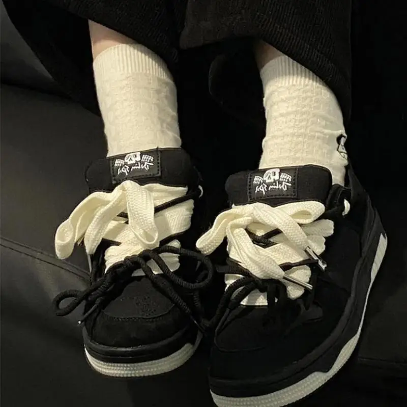 

Ladies Spring Autumn Sneakers Mesh Casual Color Block Vulcanized Shoes Women Lace Up Sports Designer