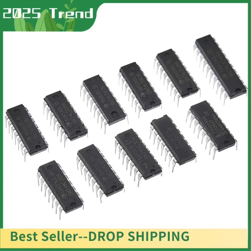 Top Deals 40Pcs(20Pcs 74Hcxx+20Pcs 74Lsxx) Series Logic IC Assortment Kit Digital Integrated Chip