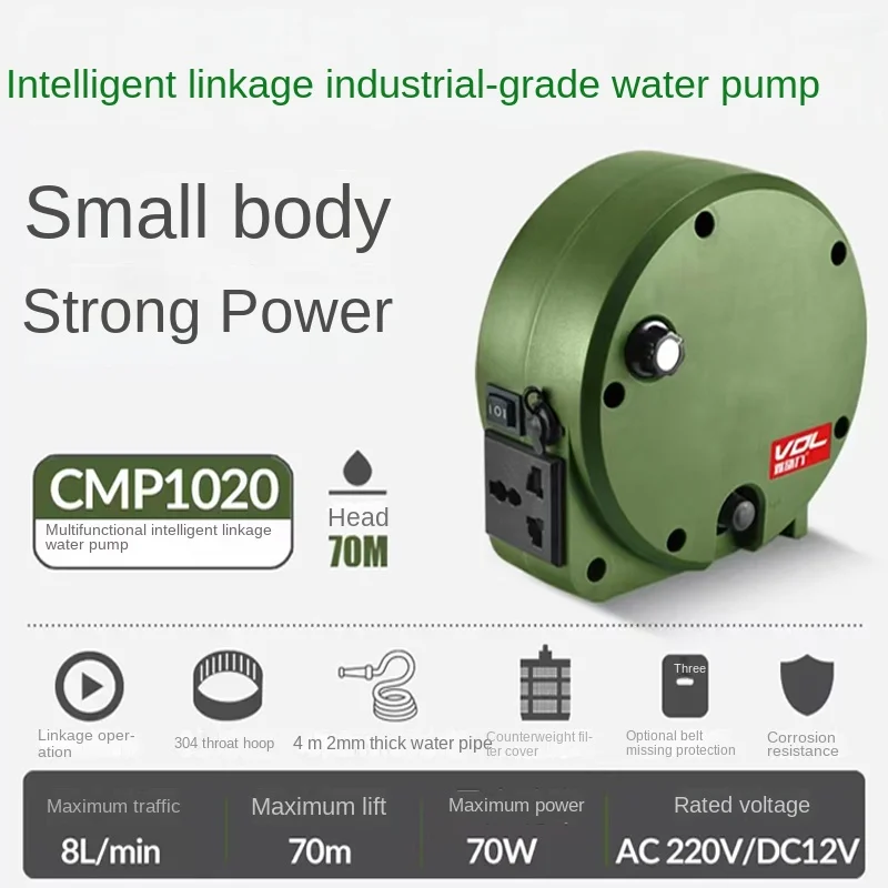 Micro-power multifunctional water pump, diamond linkage pump, slotting machine, automatic water supply machine, electric