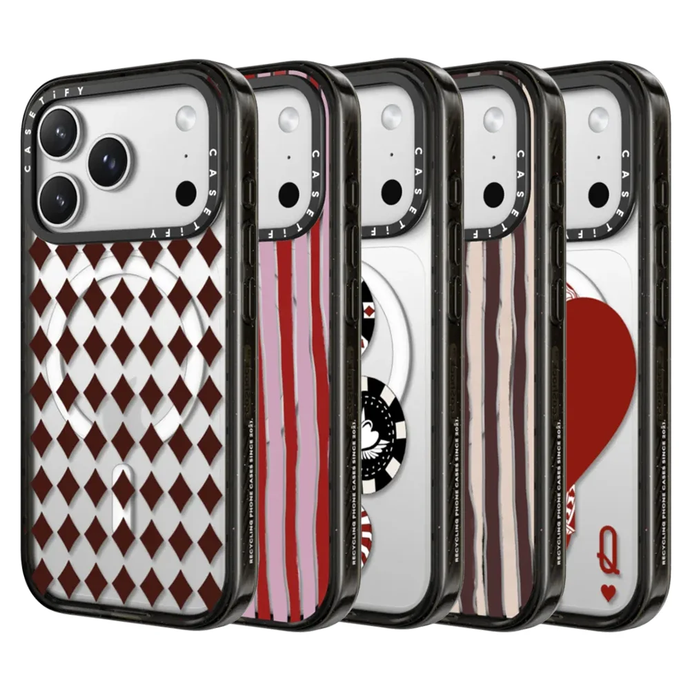 

CASETiFY Metal rhinestones Series Magnetic Drop-proof Case for iPhone 13 15 17 16 Pro Max Air 14 Plus Protect Cover