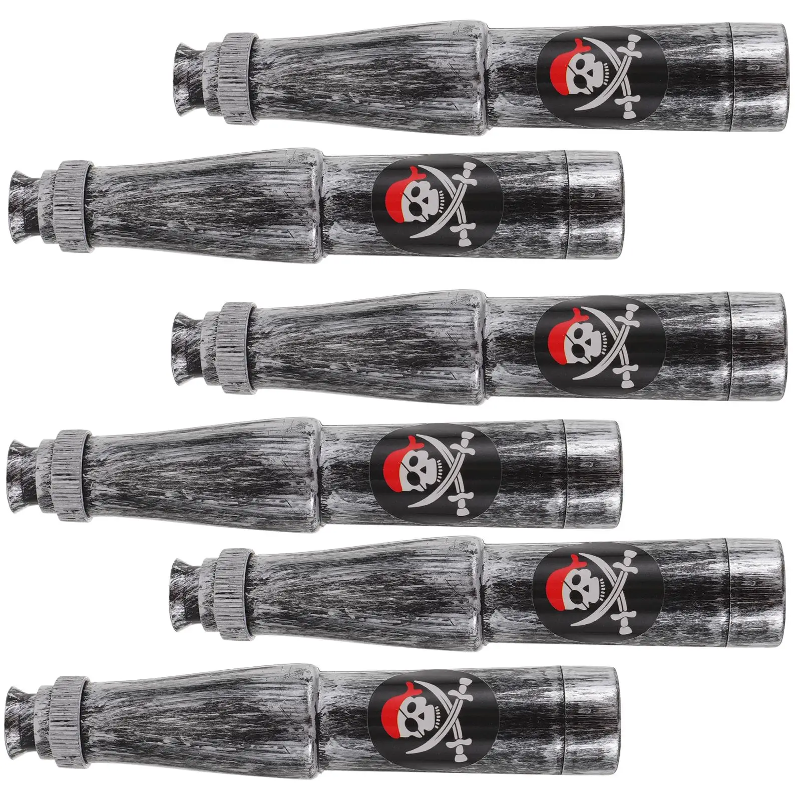 

6 Pcs Mini Telescope Child Telescopes Favors Plastic Bandana Pirate Accessories for Kids