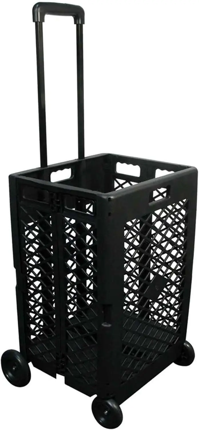 

Portable Mesh Tool Carrier with Telescopic Handle, 55 Lb. Capacity, Folds to 3 Inches for Easy Storage
