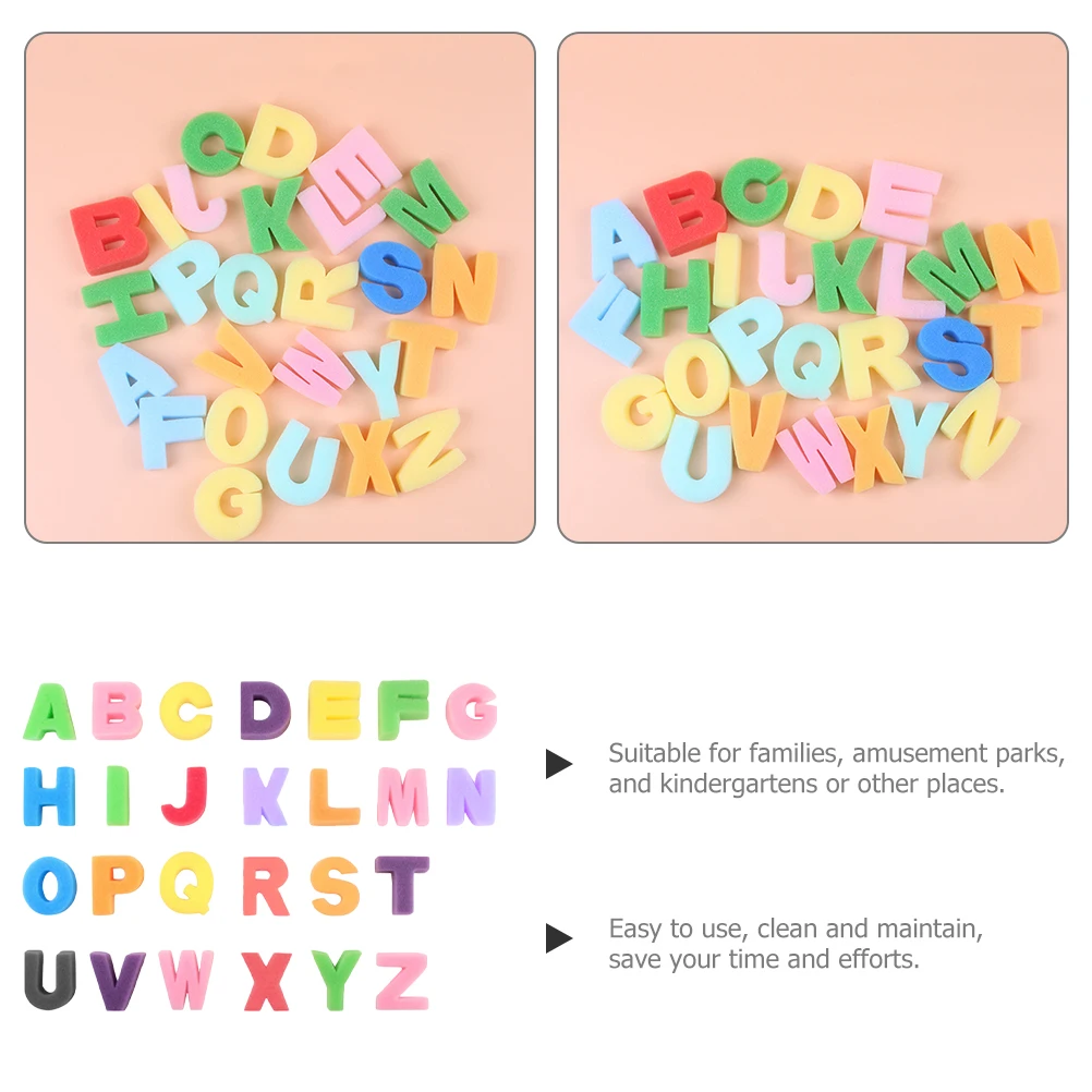 

26Pcs Children Painting Sponge Seals Alphabet Stamps DIY Art Supplies for Kids Learning Craft Activities At Home Or