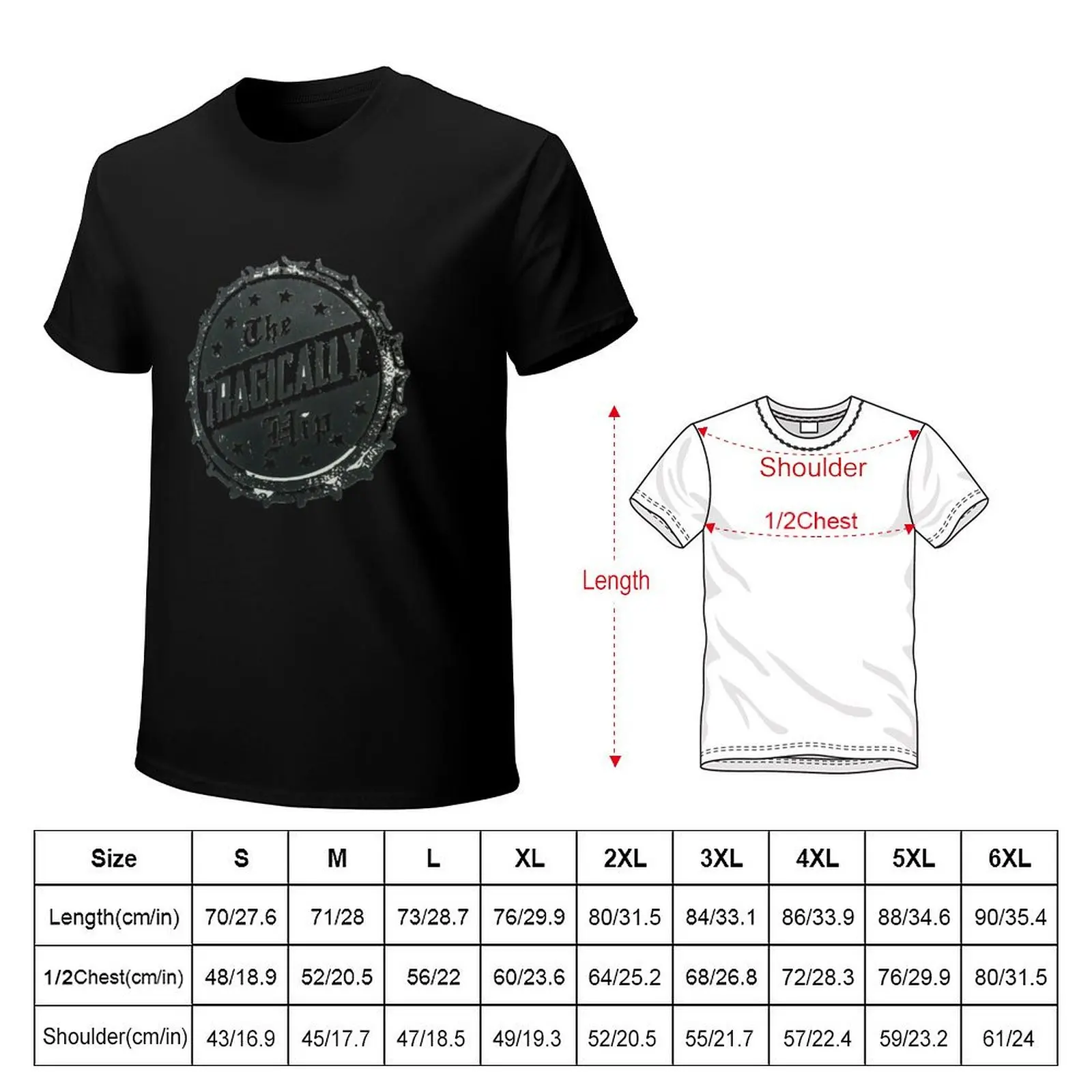 Tragically hip logo T-Shirt Plus Size Loose Short Sleeve Top
