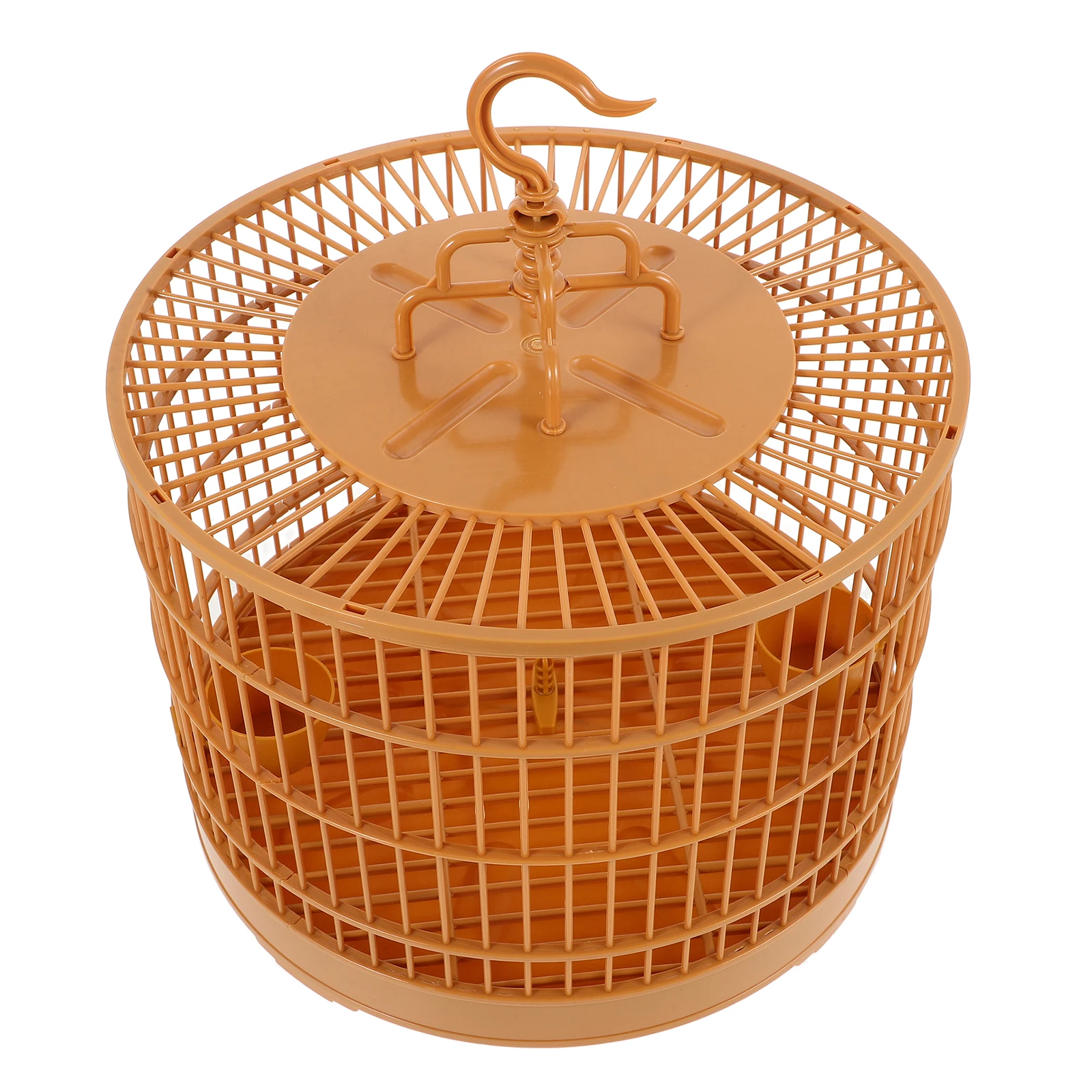 

Round Bird For Small Birds Plastic Hanging Cage Safe Reusable Vintage Style Pet Comfort Cage For Parakeet Cockatiel