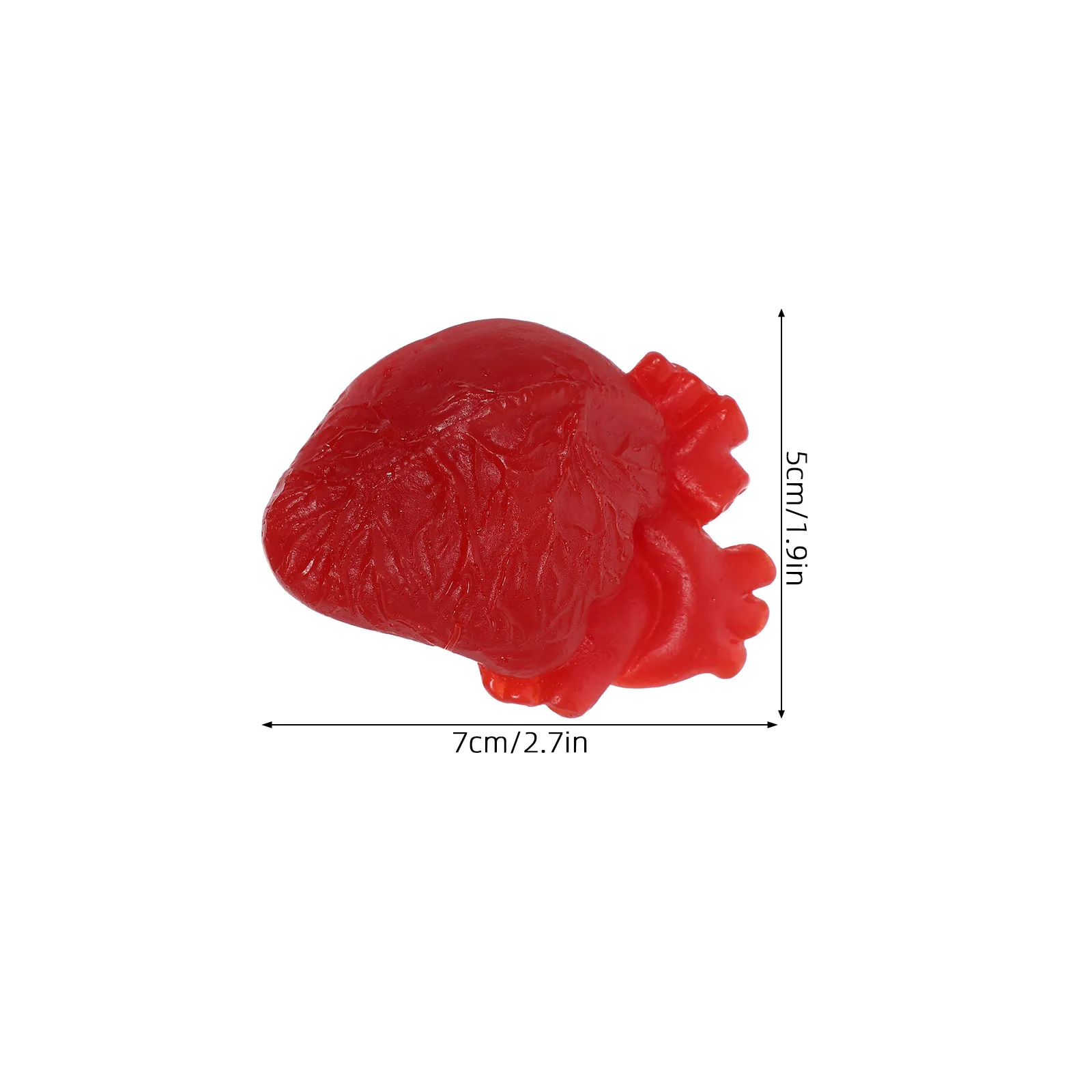 6Pcs Halloween Scary Heart Props Fake Organs Bloody Simulation Realistic Indoor Party Decorations Prank Supplies