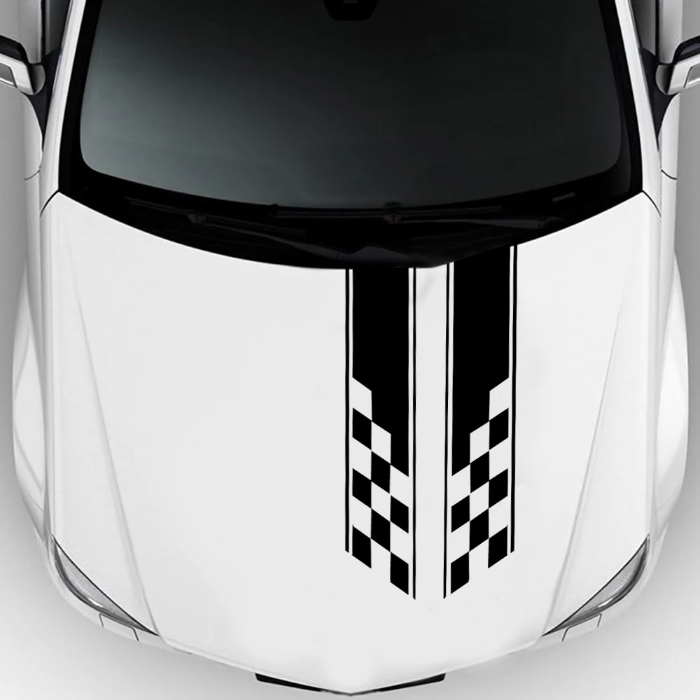 

2x Car Hood Side Door Stickers Waterproof and Scratch-Resistant Stripe Decals Car Body Universal Car Stickers