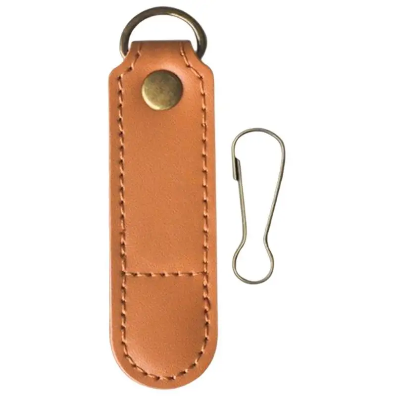 PU Leather SIM Card Bag Multifuncational Use Keychain Phone Card Hanging Poch With Detachable O Ring CellPhone Card Carrying Bag