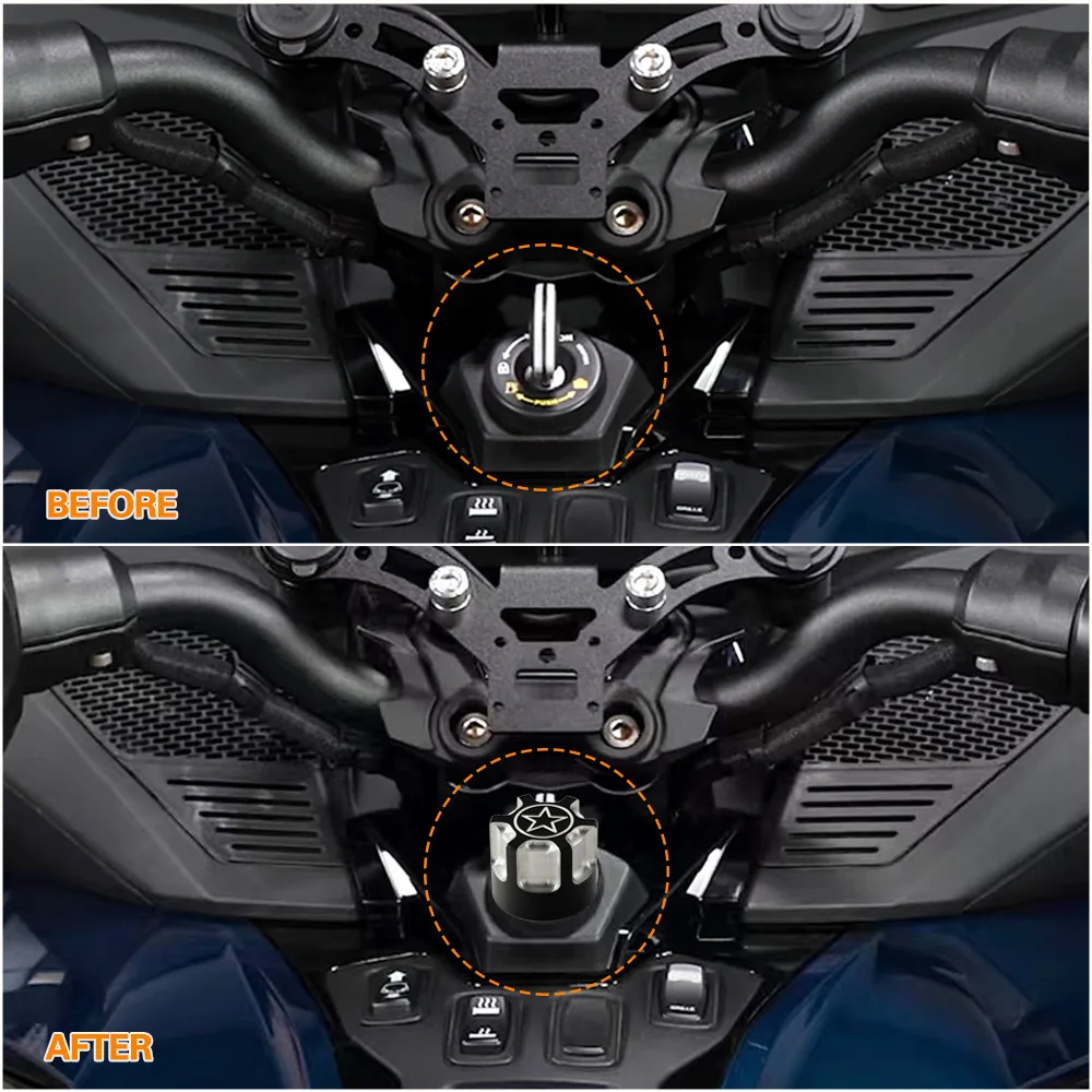 key cover for Can Am Spyder F3/RT/RT-S/RS ignition key holder key housing