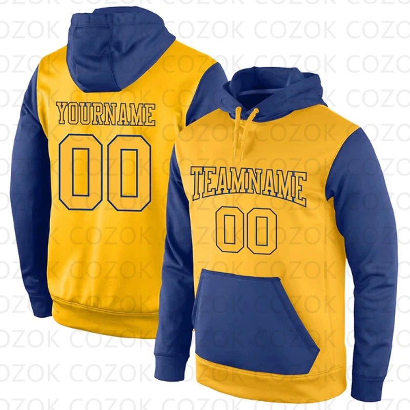 Customized Hoodies Yellow splice Jersey 3D Printed  Unisex Pullovers Hoodie Casual Sweatshirts