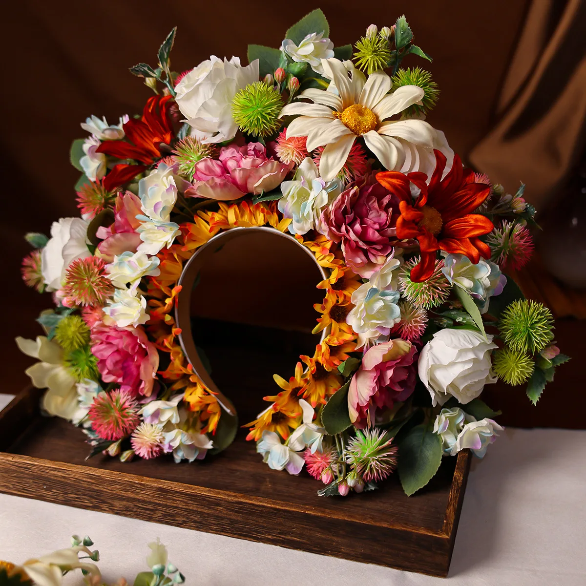 Handmade Fairy Silk Flower Headband for Take Pictures