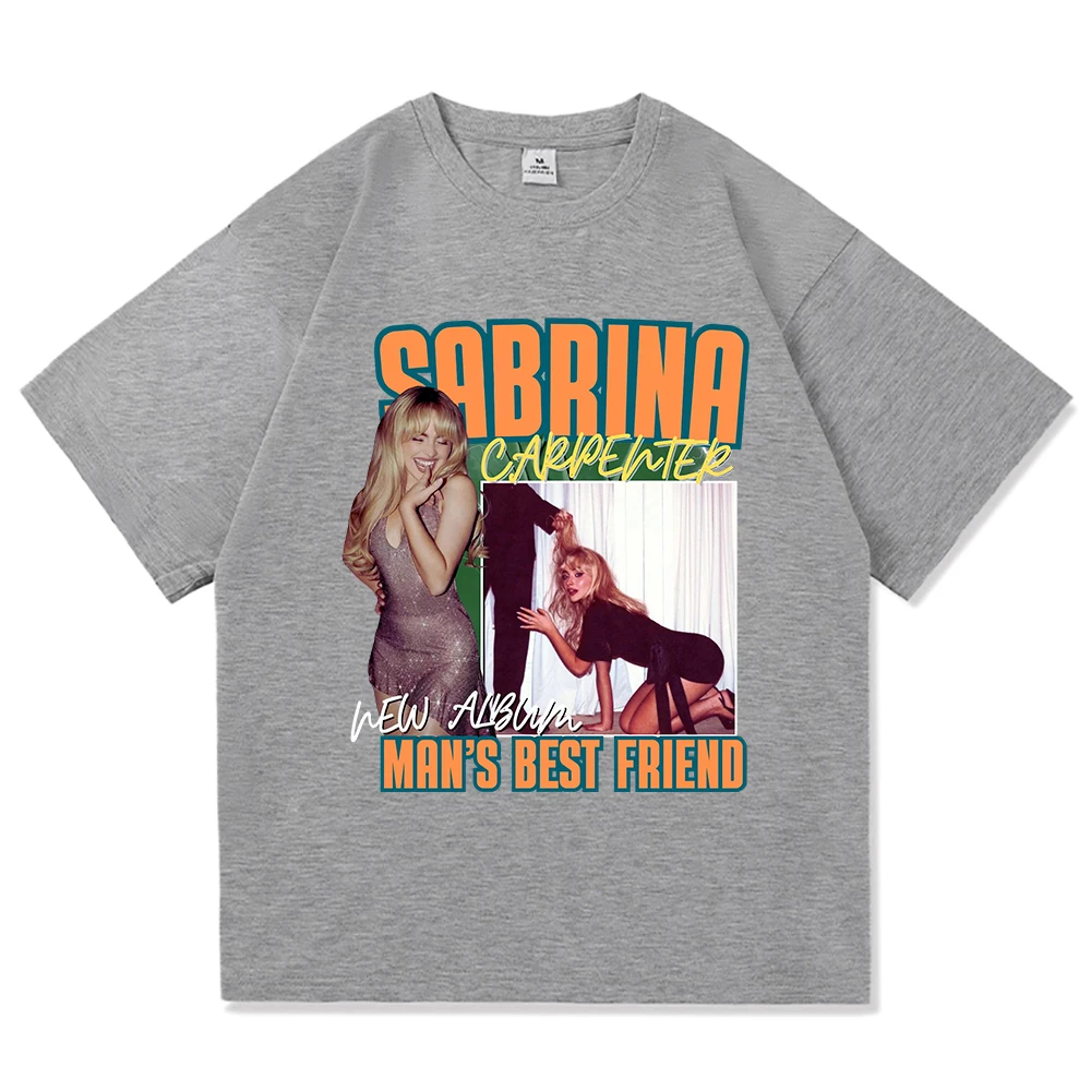 Sabrina Carpenter Best Friend Man TShirt 2025 Album Uomo Donna Abbigliamento Harajuku Manchild Top di alta qualità Magliette