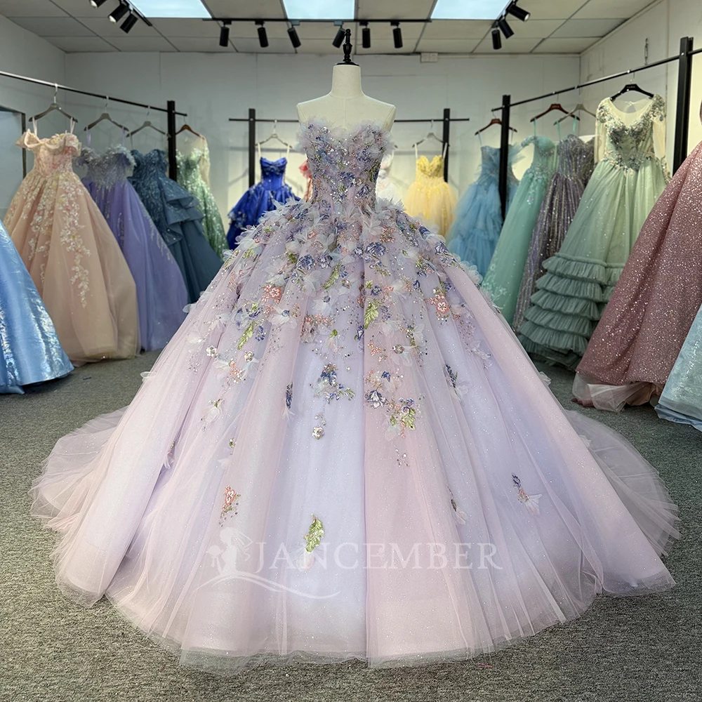 

Customized Quinceañeras Pleated Quinceanera Dress Skirts Prom Party Dress Ball Gown Party Wedding vestidos de 15 quinceañera