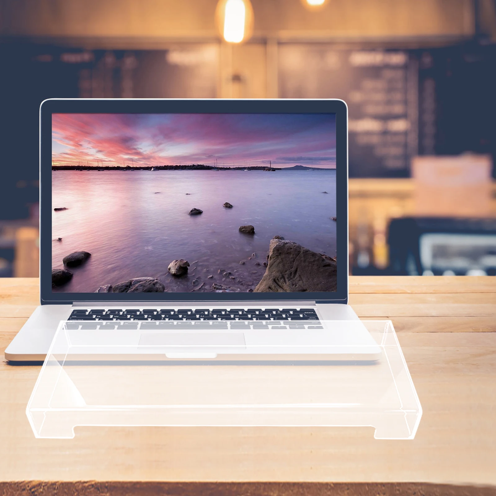 

Water-Proof Acrylic Keyboard Cover Clear Transparent Protective Case for Desktop Keyboards Easy to Use and Remove