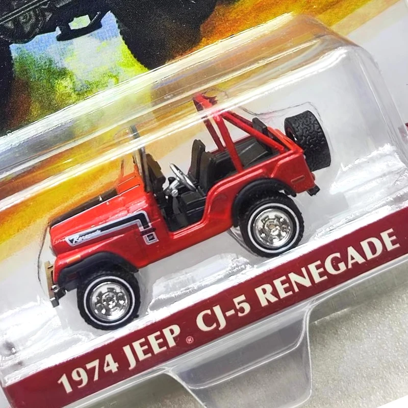 

Green Light 1:64 1974 Renegade - The Great Escape Jeep Alloy Model Original Packaging Wall Pendant Gift for Friends
