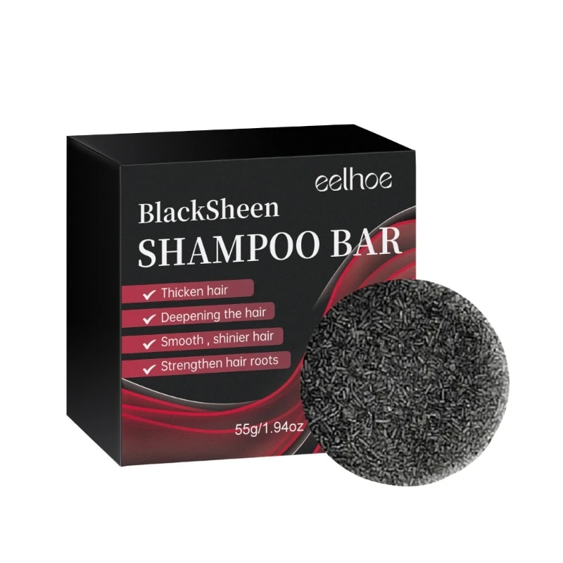 Solución eficaz para espesar cabello, barra jabón, champú jabón Polygonum para mujeres