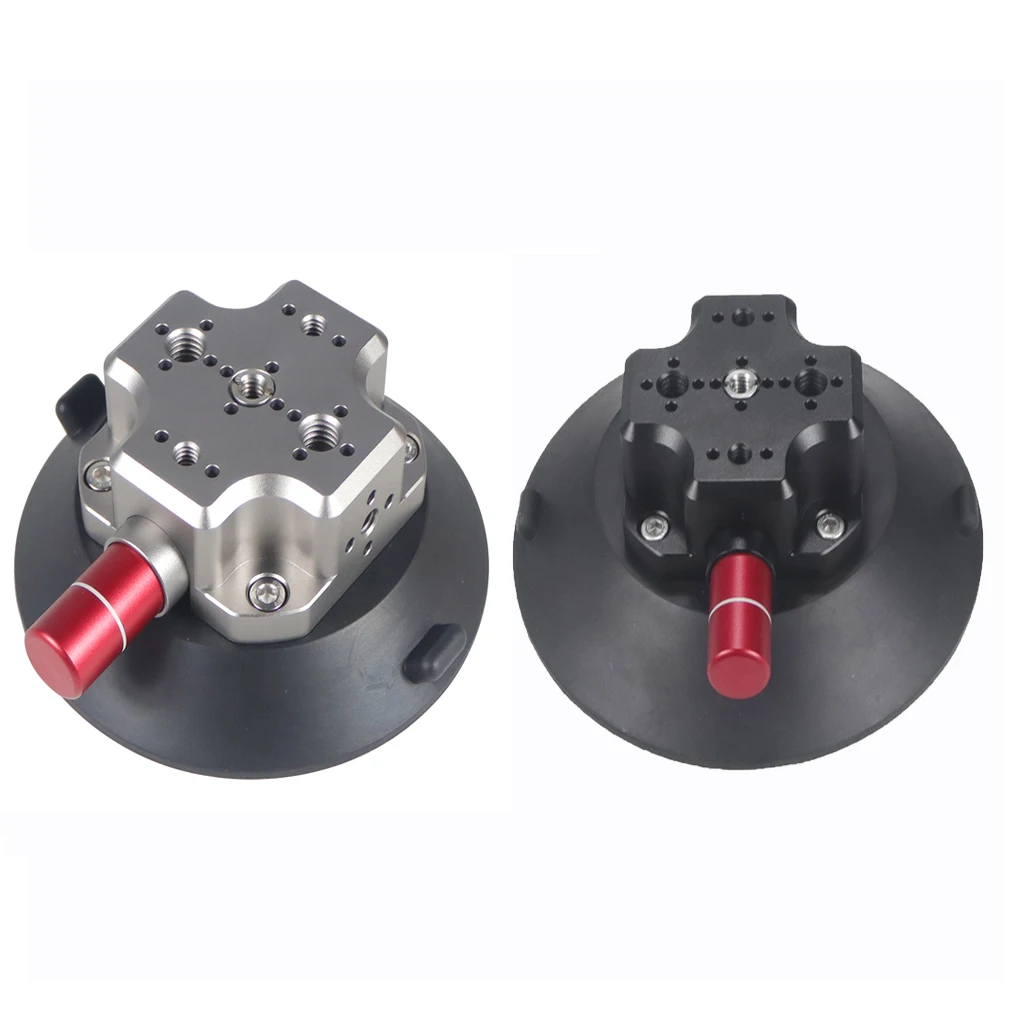 Handpumpe Vakuum Saugnapf 1/4 "3/8" ARRI Ortungsloch Kamera Stabilisator Halterung für GoPro DJI LED Auto Auto Lampe Ständer Halterung – Detail 1