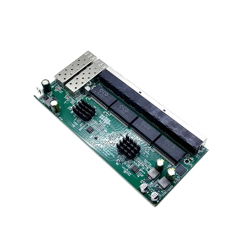 8-port POE 2.5G/10/1000M مصدر طاقة 48V 2-port 10G SFP Port مفتاح من الدرجة الصناعية