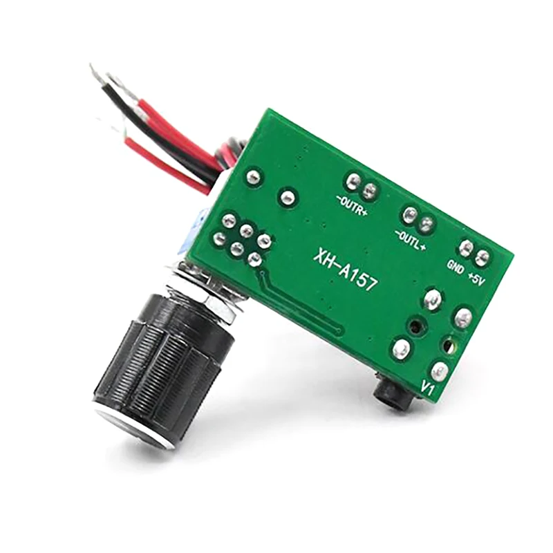 PAM8403 moduł płytki cyfrowego wzmacniacza mocy z pokrętłem głośności podwójne kanały wejście AUX 2*3W DC 5V płyta wzmacniacza