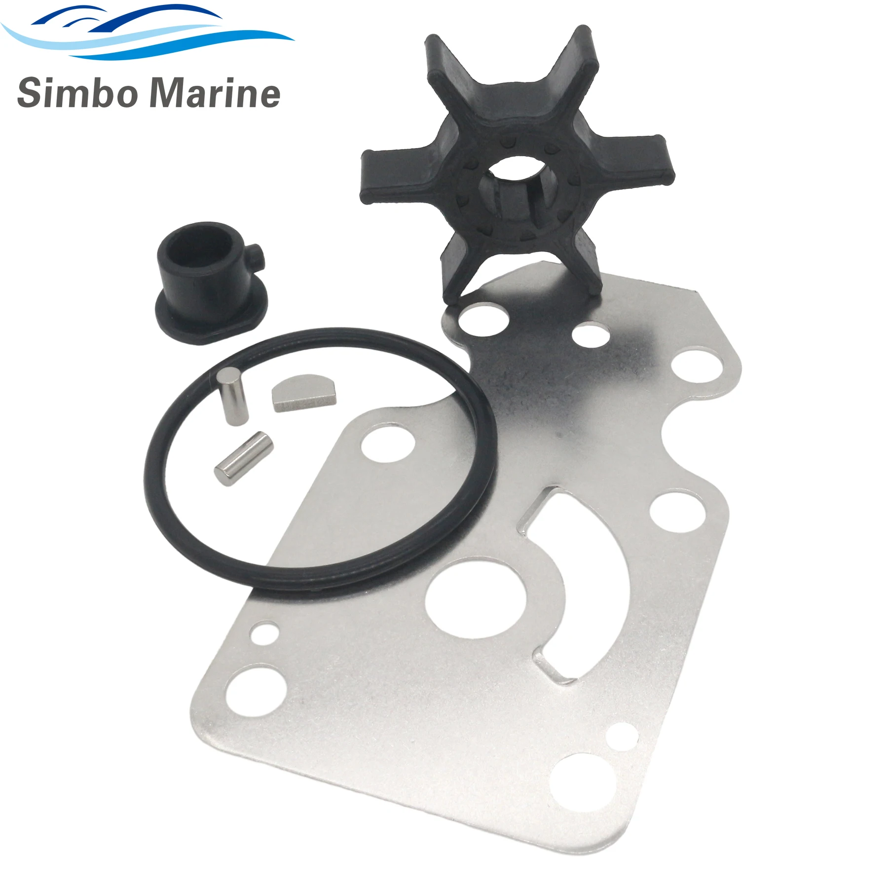 

6AH-W0078-00 Water Pump Impeller Repair Kit Compatible with Yamaha Outboard 4 Stroke 15HP 20HP F15C F20 Motors 6AH-W0078 -01 -02
