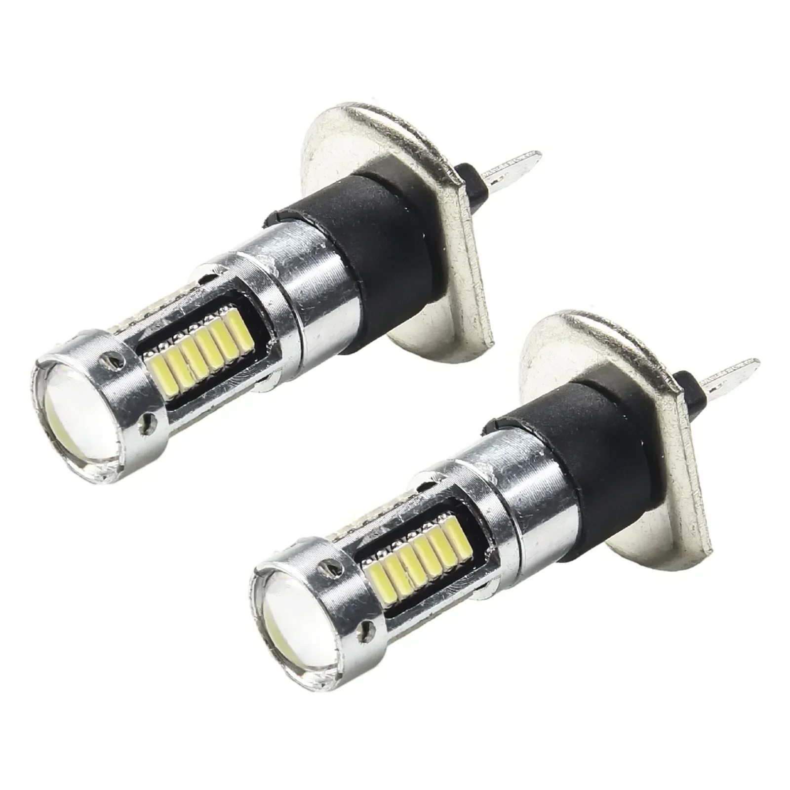 Super Bright H1 LED Bulbs, 6000K White, High Power 4014 Chip, Low Power Consumption Enhance Visibility, Safe Driving