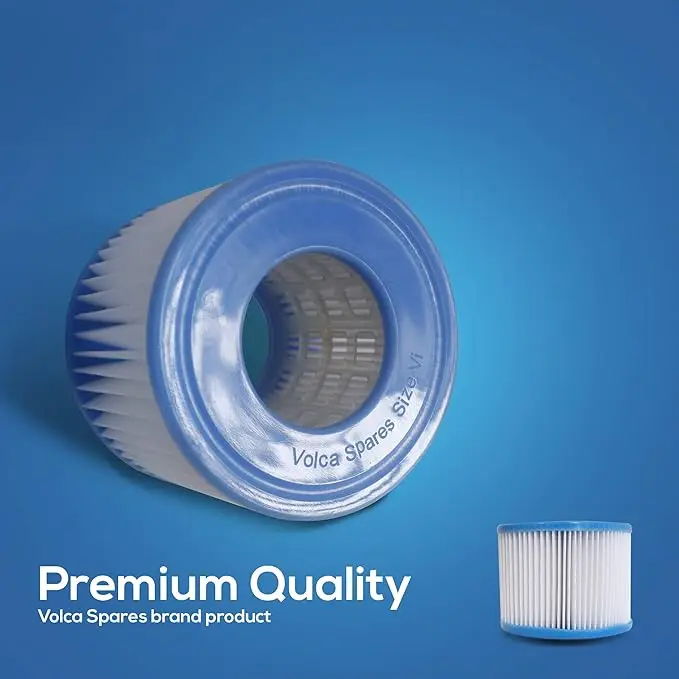Cartucho de Filtro de Substituição Premium Tamanho VI - Compatível com Lay-Z-Spa Flowclear: Miami, Vegas, Palm Springs, Paris e Todas as Banheiras de Hidromassagem da Série VI