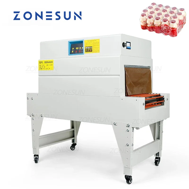 

ZONESUN Automatic Cosmetics Tissue Food Carton PP Film Heat Shrinking Wrapping Packing Machine For Prodution