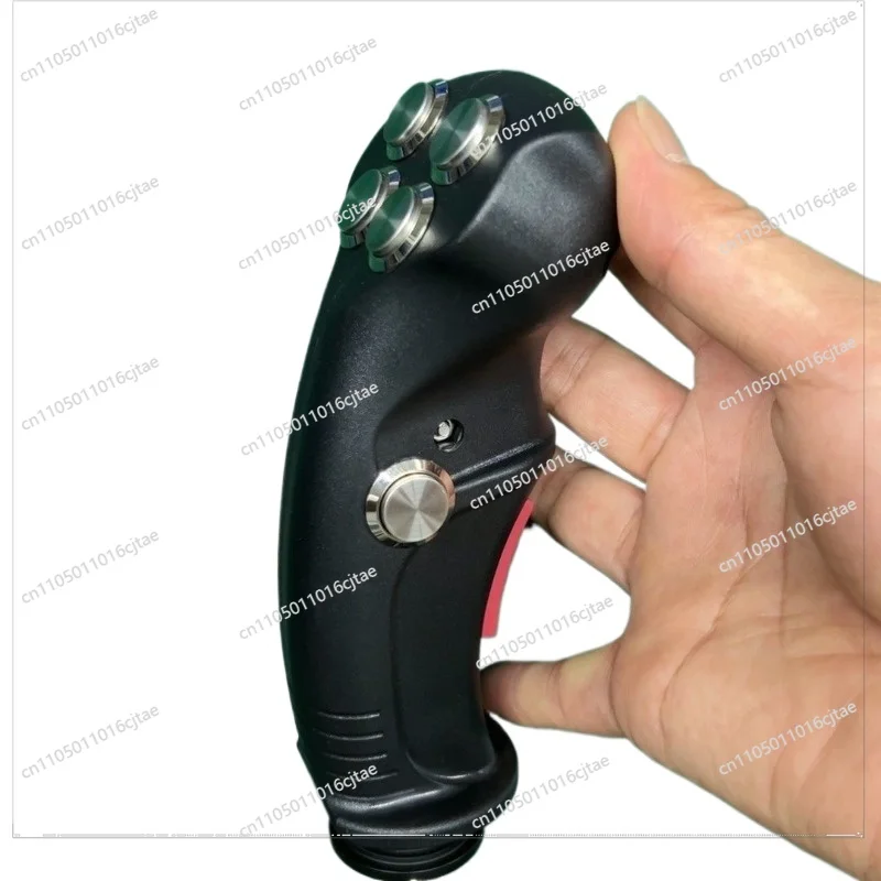 For 4/5/6 Button for Excavator/harvester/tractor Modification Optional Red Safety Switch Electronic Control Handle