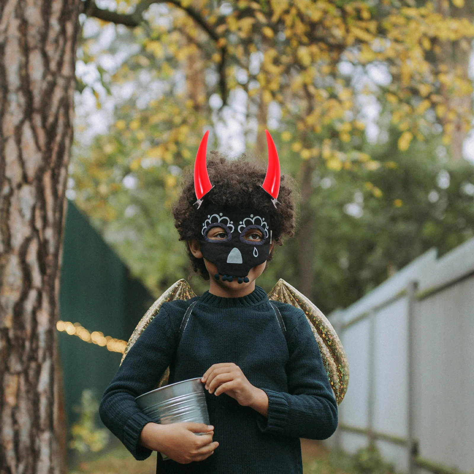 

Halloween Horns Clips Unique Design Durable Materials For Costume Party Cosplay Accessories Demon Horns Hair