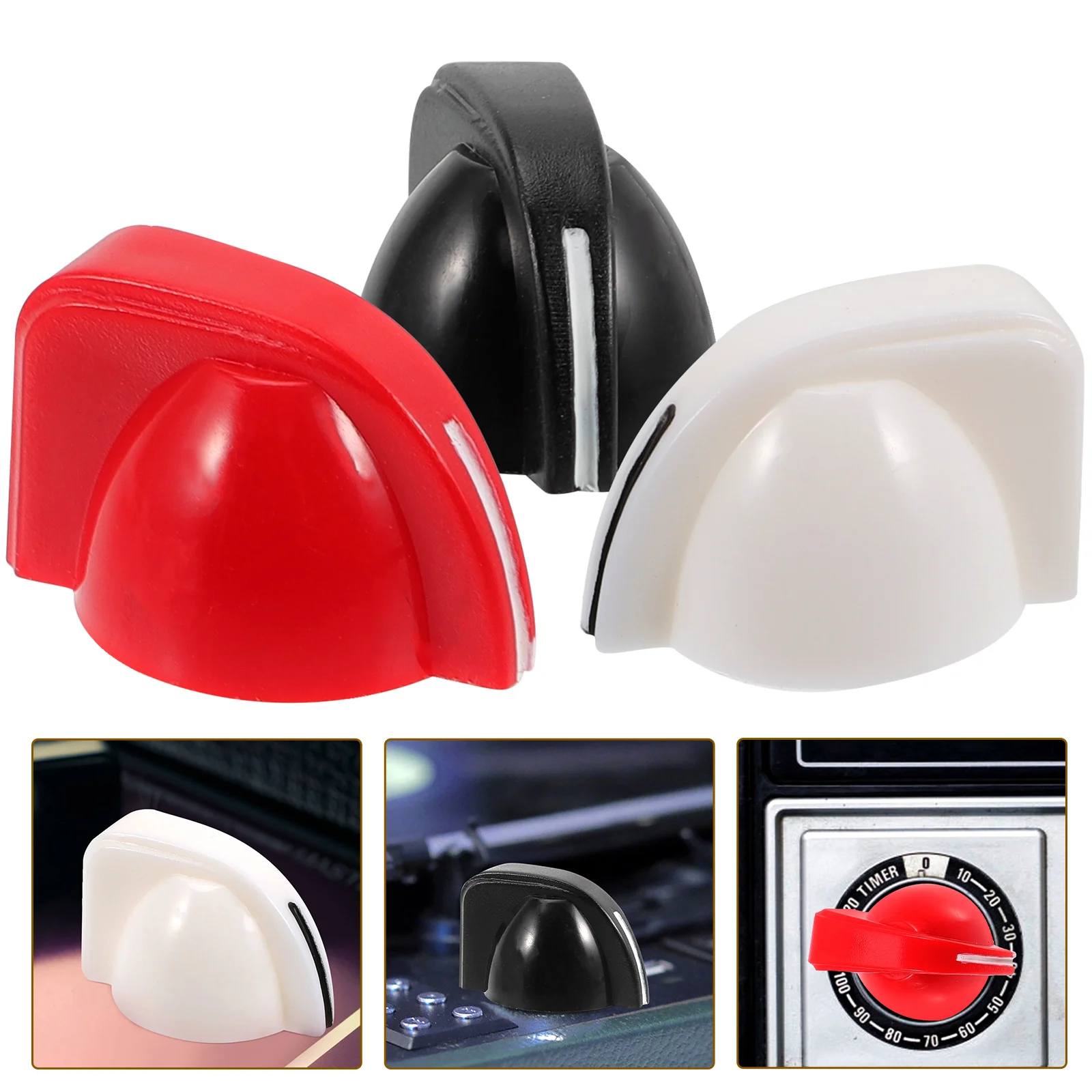 

12pcs Potentiometer Volume Sound Knob Tone Control Guitar Bass Guitar Knobs Sound Equipment Amplifier Plastic knobs