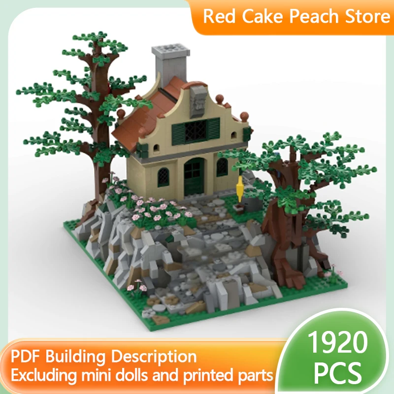 

Средневековый замок, модель MOC, строительные кирпичи, дом в лесу, глубокая модульная технология, детские праздничные подарки, сборка игрушек, костюм