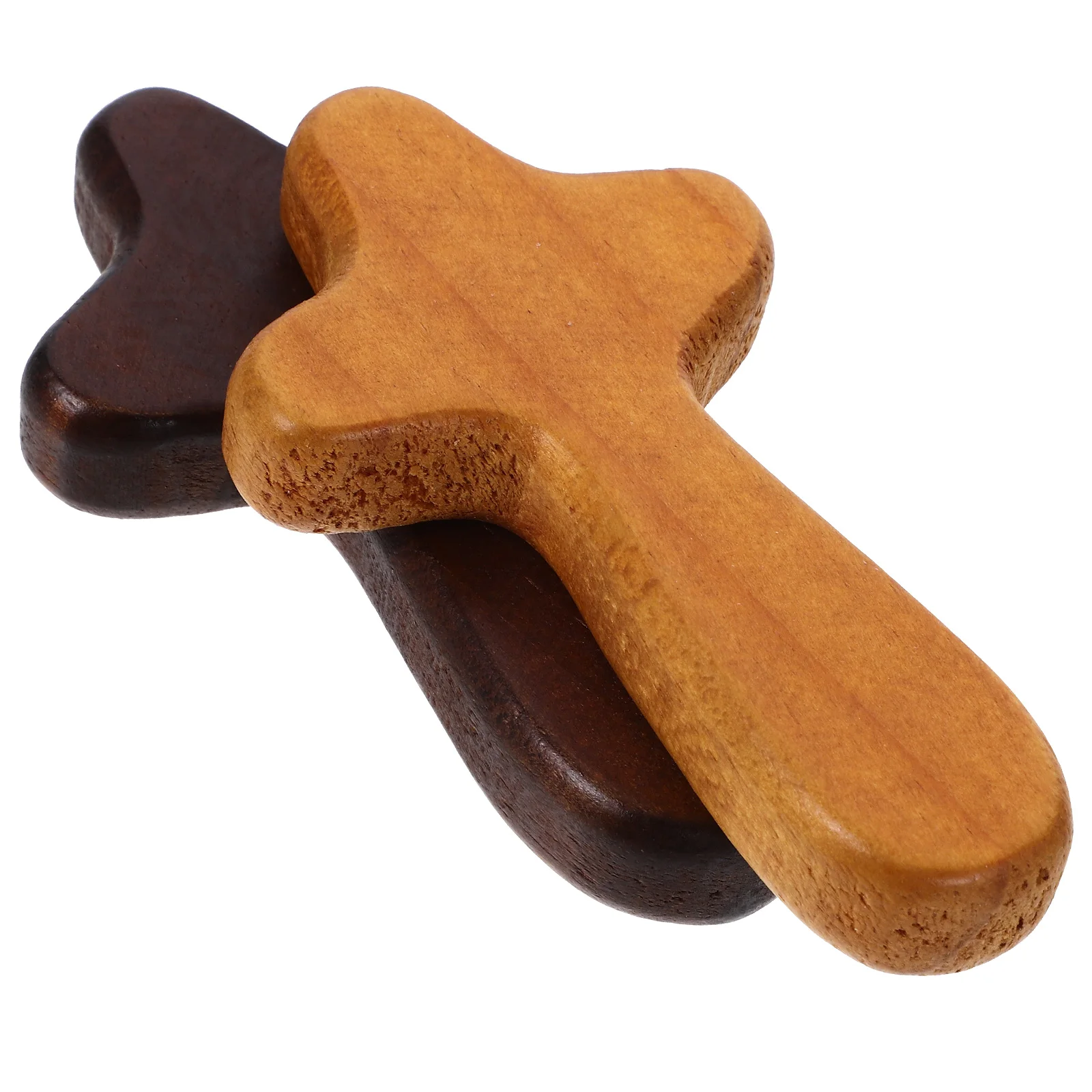 

12Pcs Wood Cross Craft Elegant Religious Symbol Smooth Finish Comfortable Grip Meditation Gift Cross Decoration