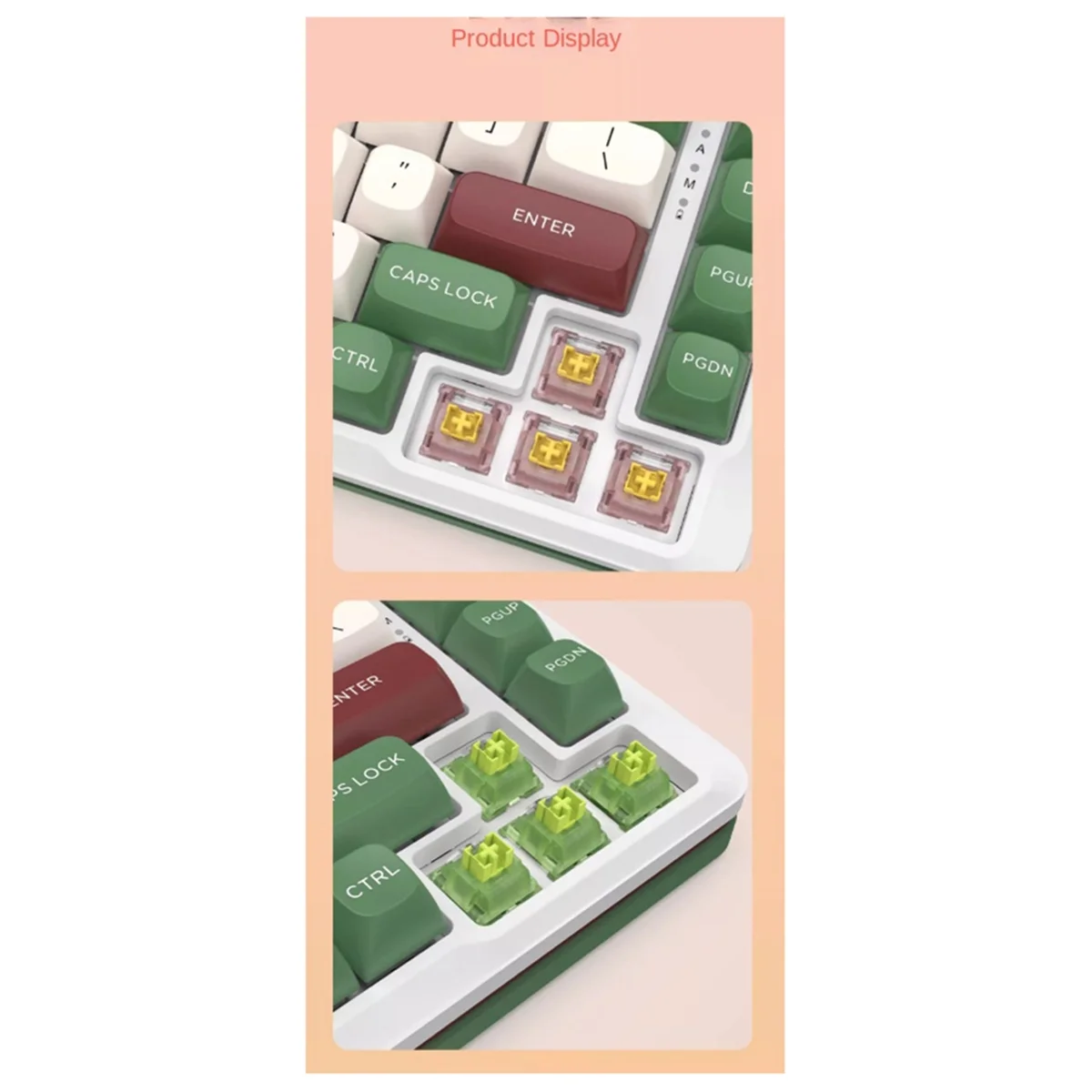 Keyboard Taktil Linier 110 Buah Sakelar V3 Sakelar Senyap Berpelumas Keyboard Mekanis Linier