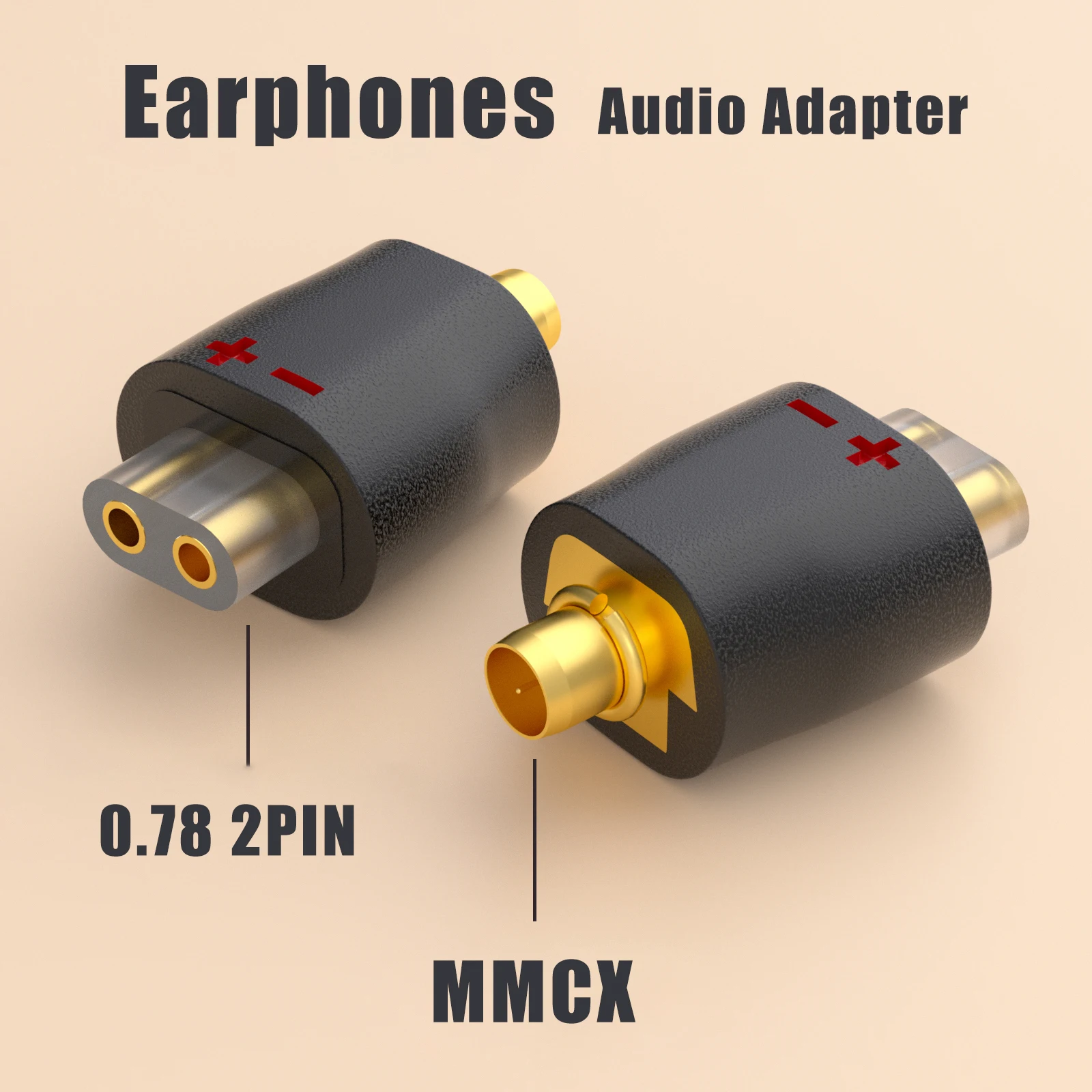 Adaptador MMCX a 3,5 MM JH a mmcx adaptador de auriculares MMCX a 0,78 conector de auriculares estéreo DIY MMCX a EXK adaptador jack