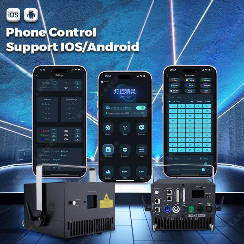

Yunxin 5w Dj App Control Rgb Animation Laser Light for Stage