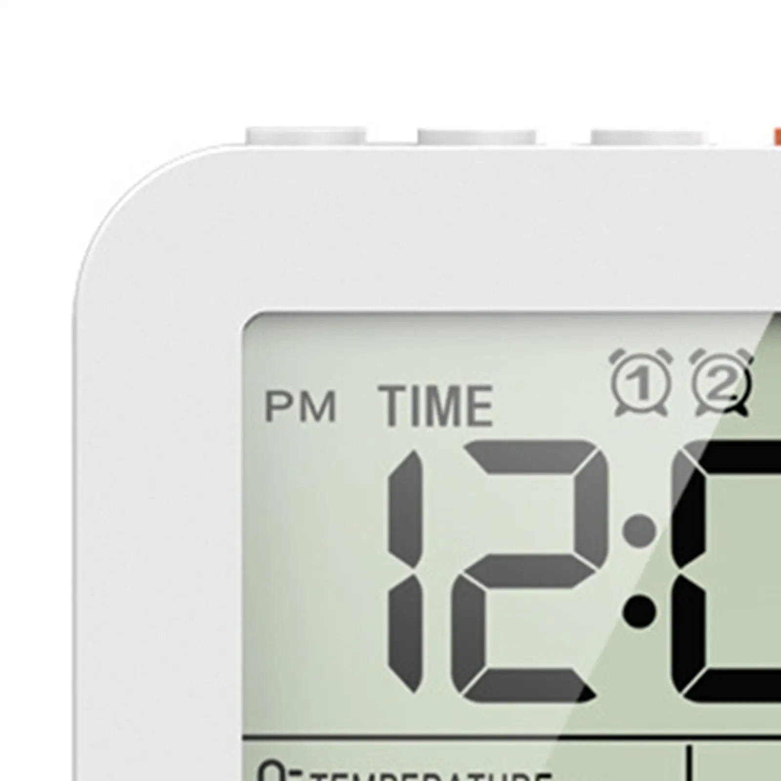 Digital Wall Clock with Splashproof Alarm Timer for Kitchen Bathroom Cooking Makeup Bedside Table Decor