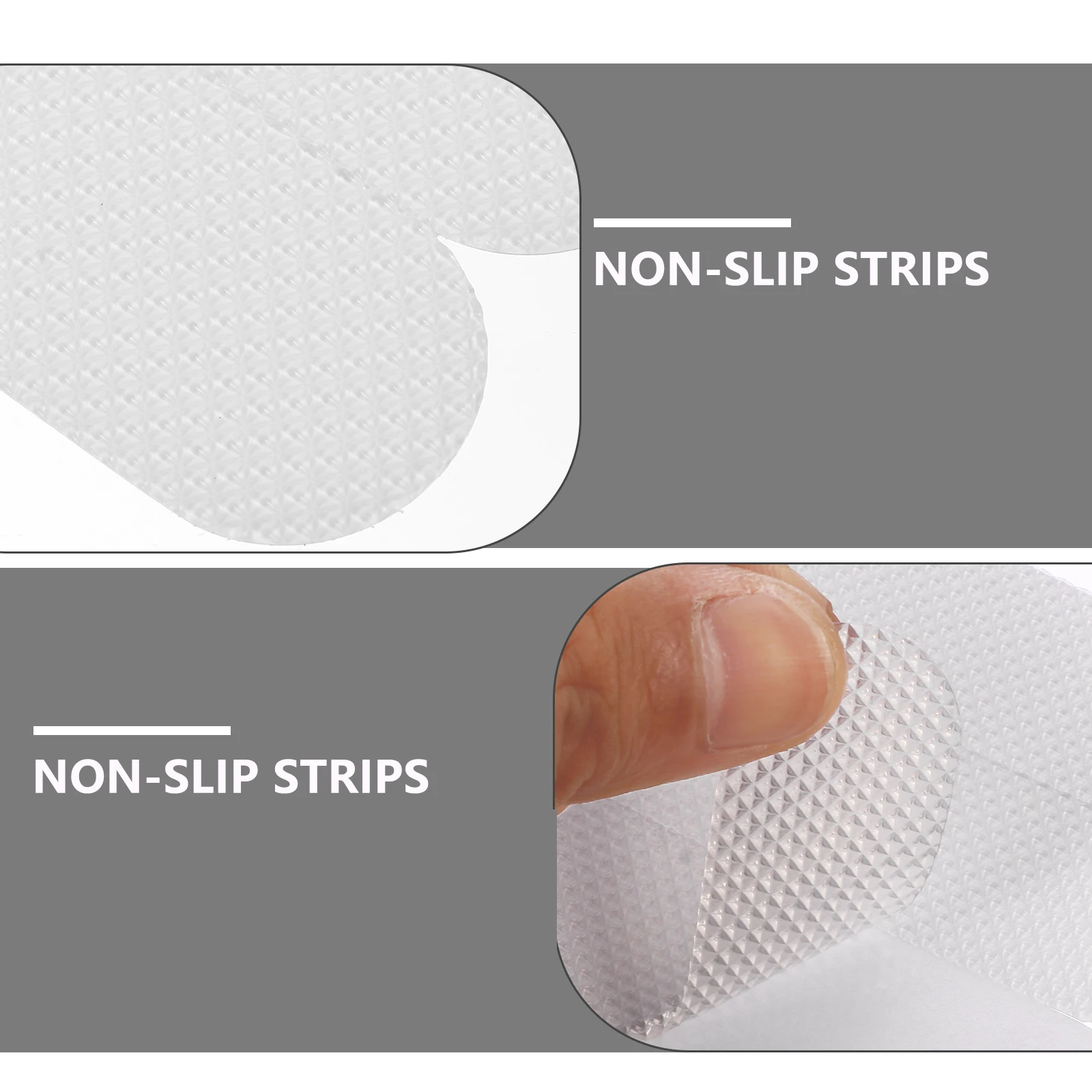

24pcs Bathroom Anti-Slip Stickers Bathtub Strips Peva Non-Slip Tapes For Kitchen Pool Balcony Corridor Stair Self-Adhesive