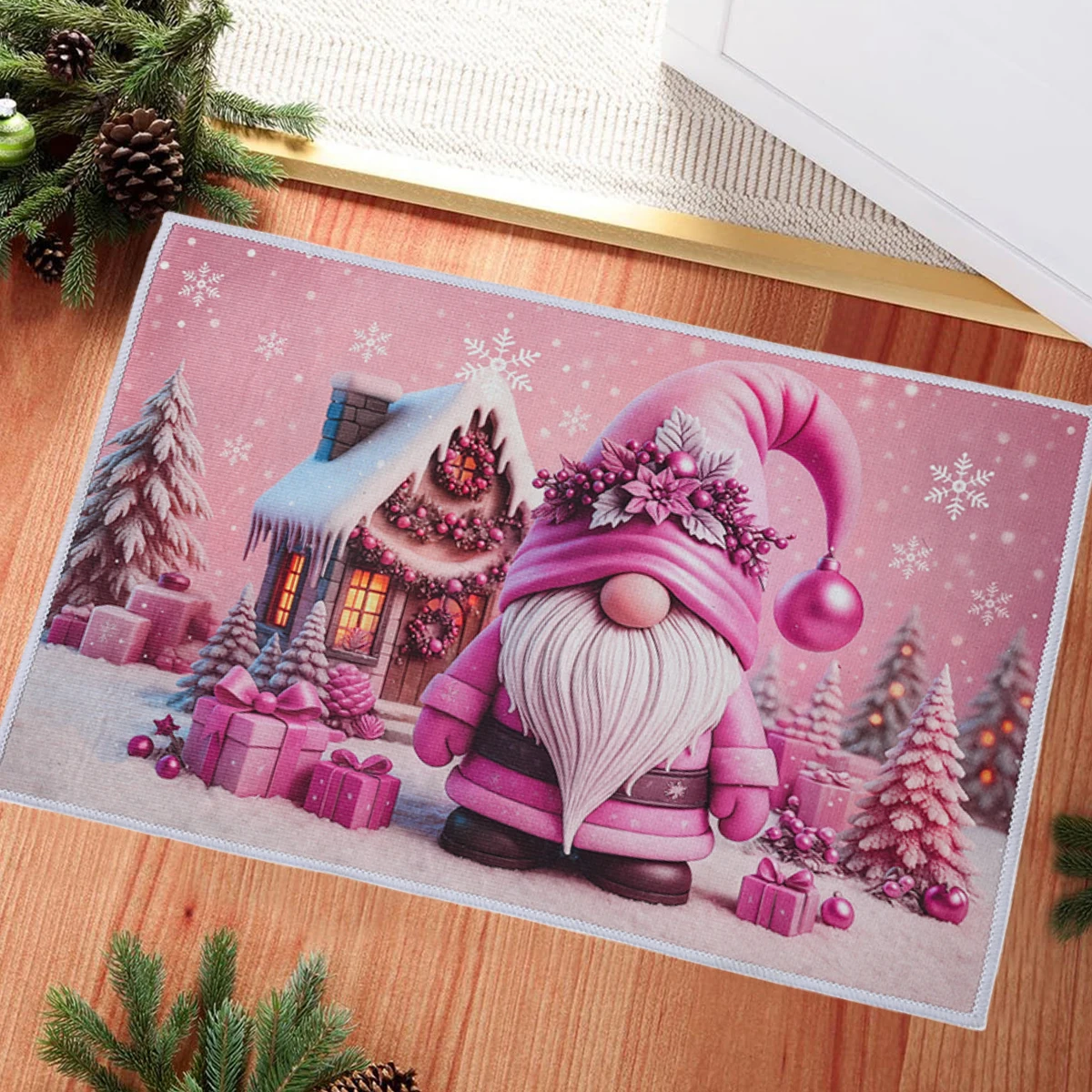 Christmas Tree Santa Claus Doormat Christmas Decoration Kids Favors 2025 Xmas Gift Doormat Navidad Natal New Year Gift 2026