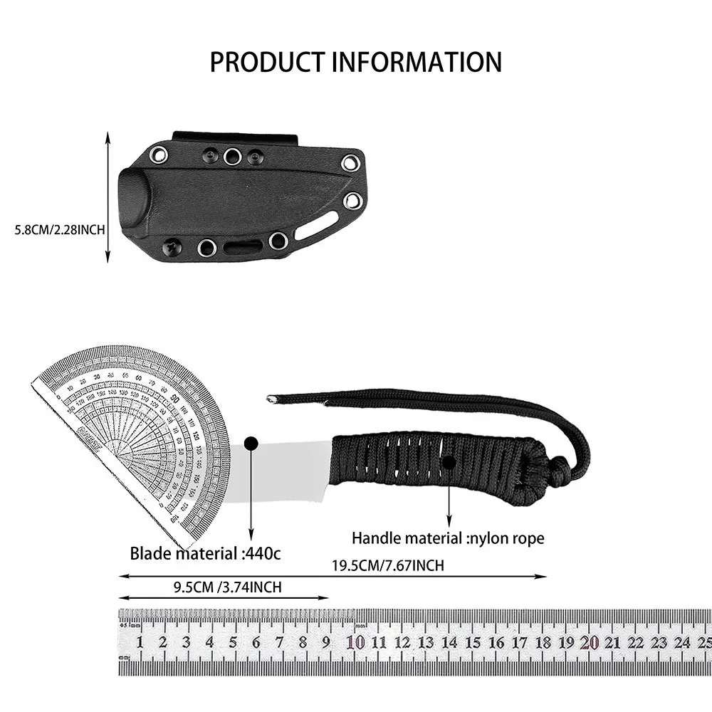 Field Camping Cutting Tool Portable Outdoor Adventure Knife Jungle Climbing Backpacking Knife Outdoor Climbing Fishing EDC Knife view 4