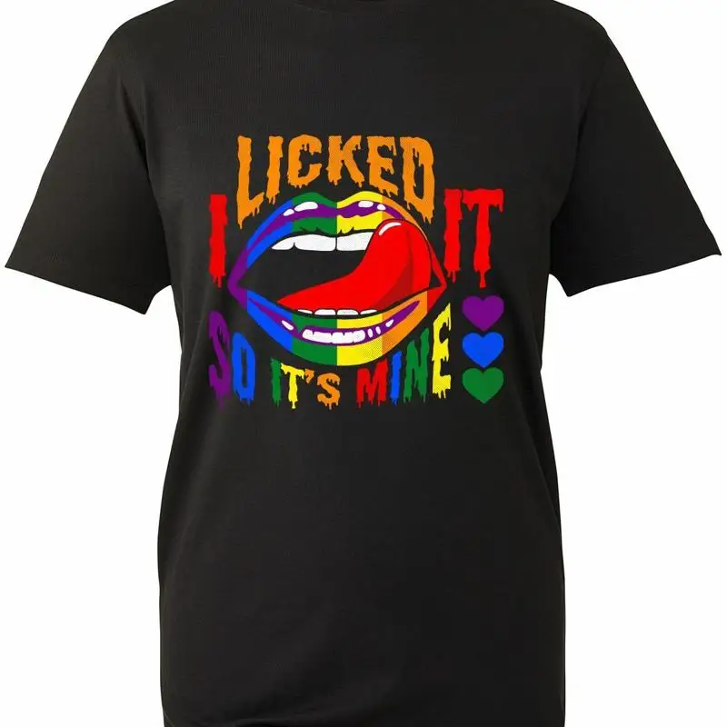 لقد لعقها حتى ذلك تي شيرت Lgbt Rainbow Lesbian Gay Pride Adults Top #1