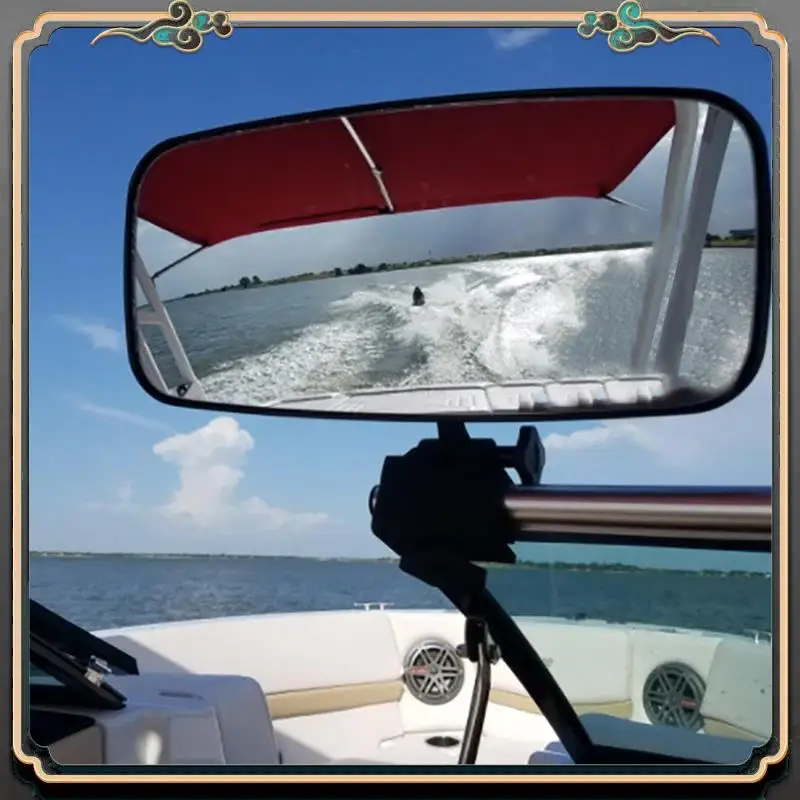 

Универсальное морское зеркало заднего вида, для лыжных лодок, понтонных лодок, водных видов спорта, зеркало для серфинга, панорамное зеркало