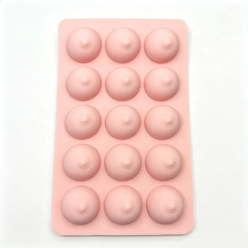 3D Women's Chest Shapes Fondant Mold Silicone Cake Molds Sex Chocolate Candle Mould DIY Baking Tools