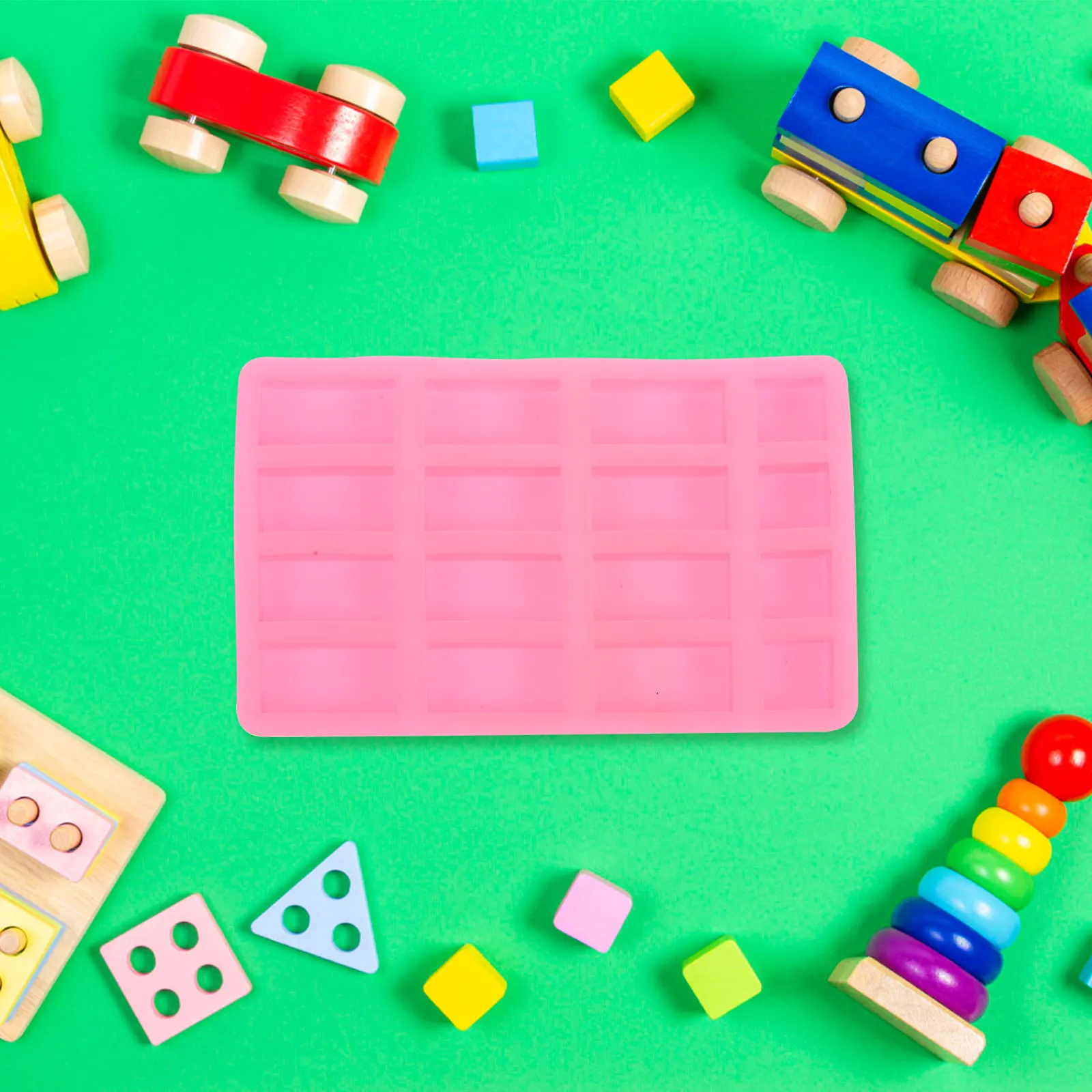 

Mini Brick Mold Silicone Paving Molds for Making Clay Bricks Sand Table DIY Craft Tools Miniature Building Accessories Random