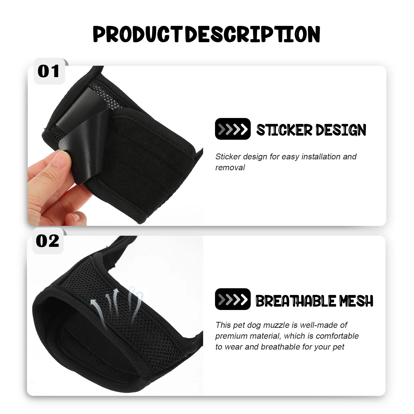 

Anti-Bite Dog Muzzle Comfortable Breathable Protective Mouth Cover for Outdoor Puppy Chewing Barking Control Dog Muzzle