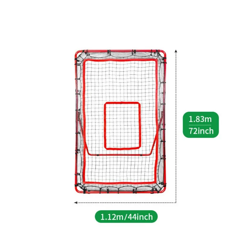 Pitch Back Rebound Net Adjustable Angles Rebounder for Baseball Softball and Lacrosse Practice for Pitching Throwing Catching