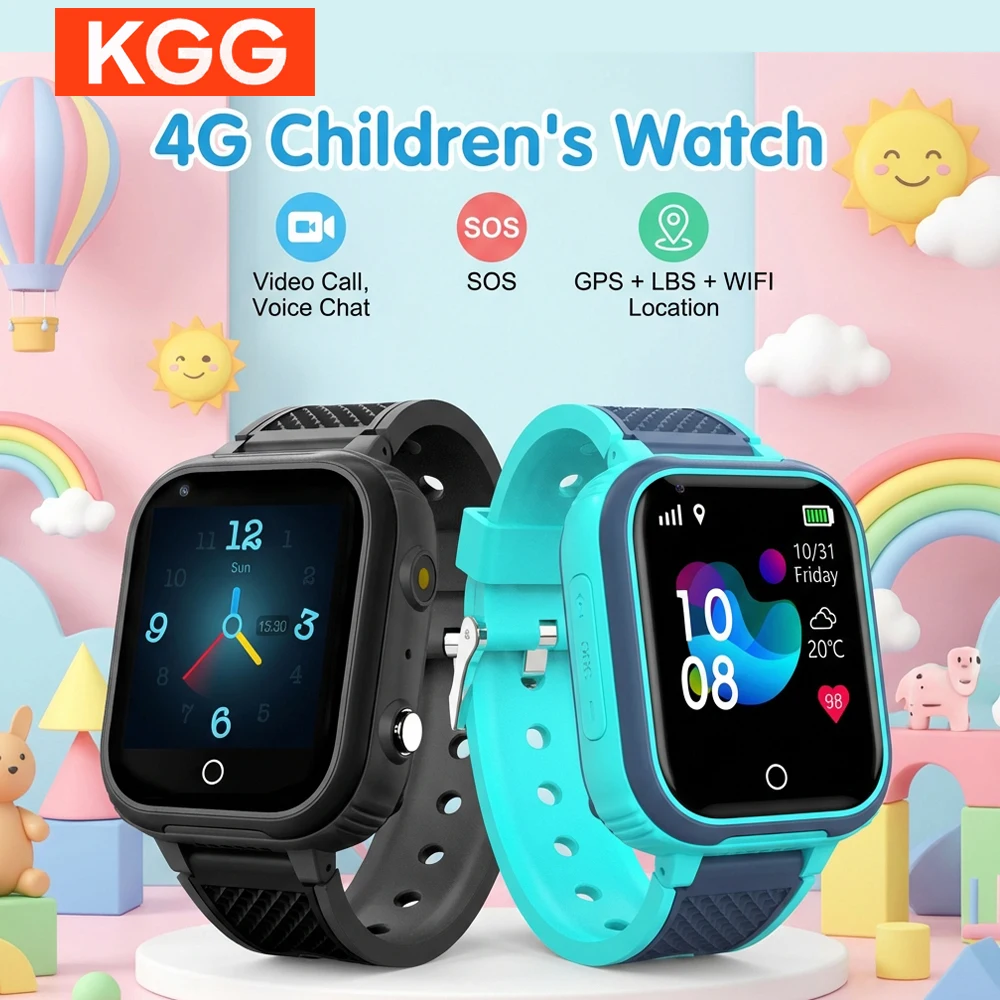 

4G Kids Smart Watch with GPS Tracker WiFi HD Video Call Remote Monitor Camera Waterproof Phone Watch for Boys Girls APP Download