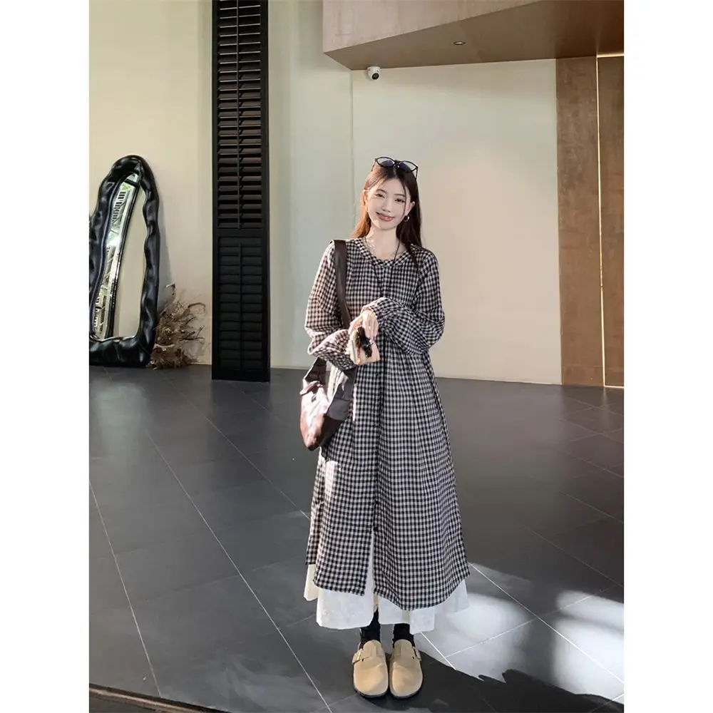 Autumnal Plaid Long… - image