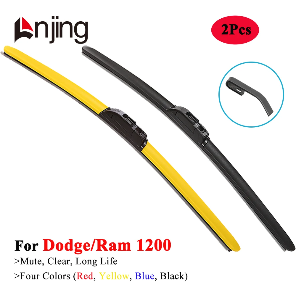 

LNJING Colorful Windshield Wiper Blades For Dodge Ram 1200 Pick Up 2016 2017 2018 2019 2020 2021 Car Exterior Replacement Parts