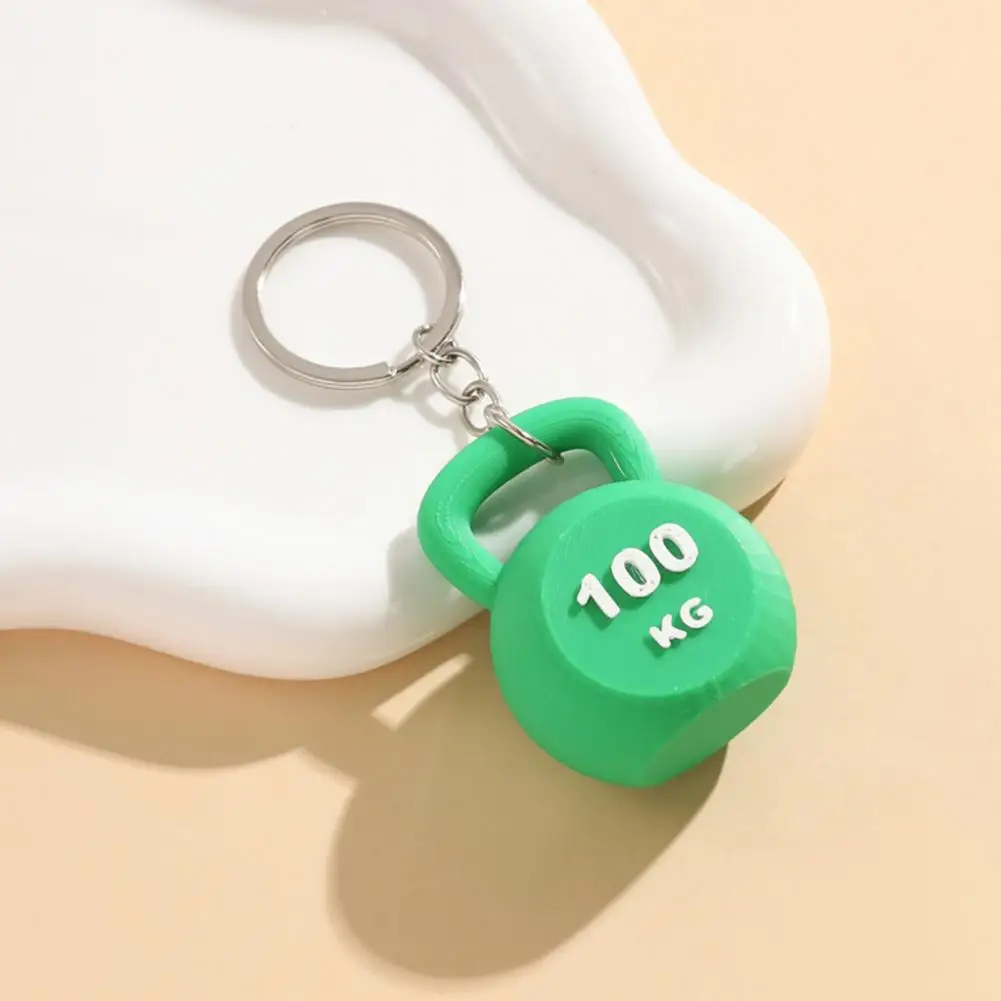 

Sports Enthusiast Gift Mini Kettlebell Keychain Pendant Sports Style Fitness Keyring Imitation Weightlifting for Backpack