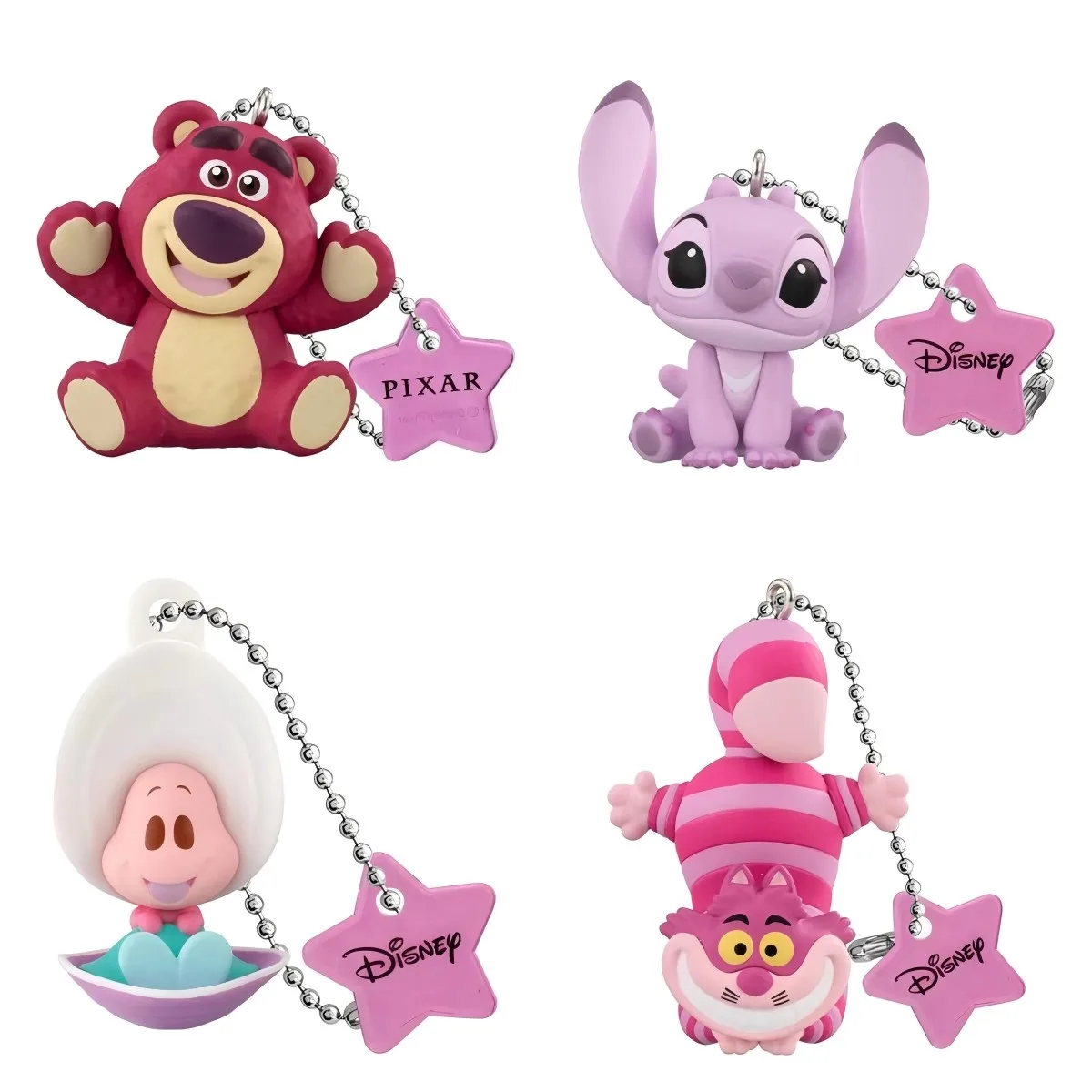 

Bandai Original 4Pcs Gashapon Purple Disney Anime Figure Toys For Kids Gift Collectible Model Ornaments